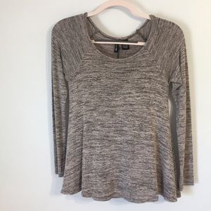 long sleeve brown shirt